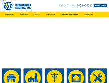 Tablet Screenshot of middleburyelectric.com